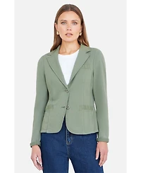 Yumi Women's Stretch Cotton Blazer