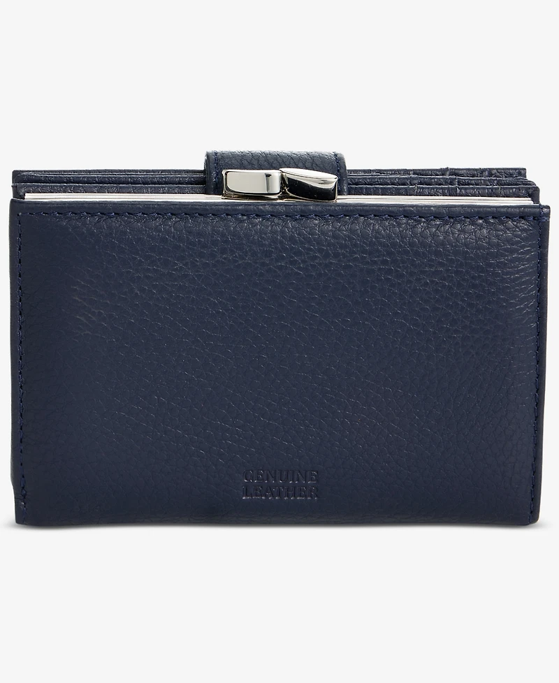 Giani Bernini Softy Leather Framed Colorblock Wallet, Created for Macy's