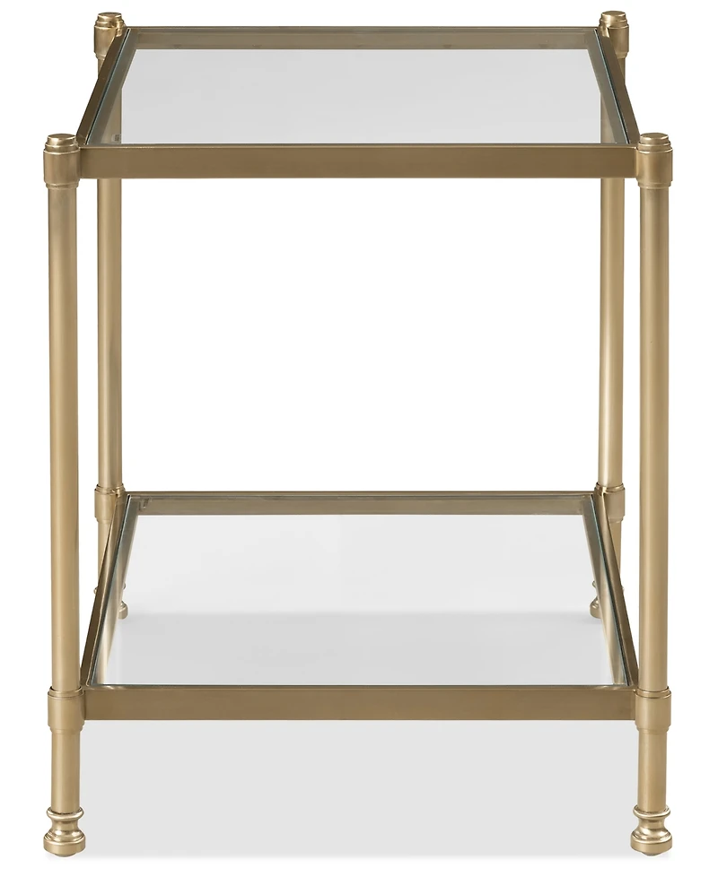 Isla 22.5" Glass End Table