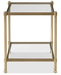 Isla 22.5" Glass End Table