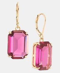 Lauren Ralph Lauren Gold-Tone Fuchsia Stone Drop Earrings