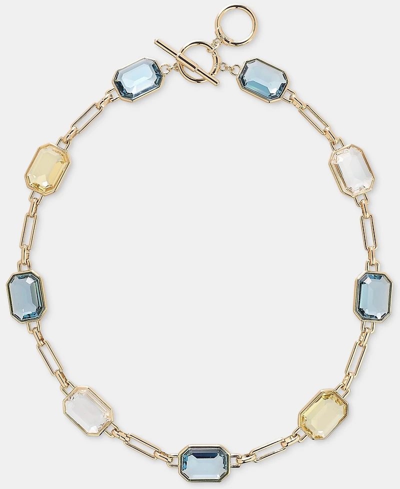 Lauren Ralph Lauren Gold-Tone Stone Chain Collar Necklace