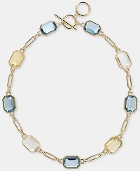 Lauren Ralph Lauren Gold-Tone Stone Chain Collar Necklace