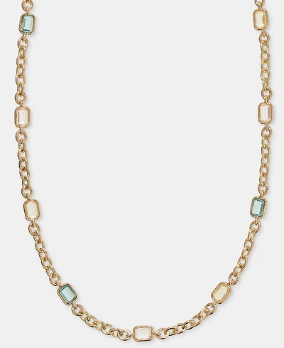Lauren Ralph Lauren Gold-Tone Station Stone Collar Necklace