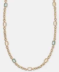 Lauren Ralph Lauren Gold-Tone Station Stone Collar Necklace