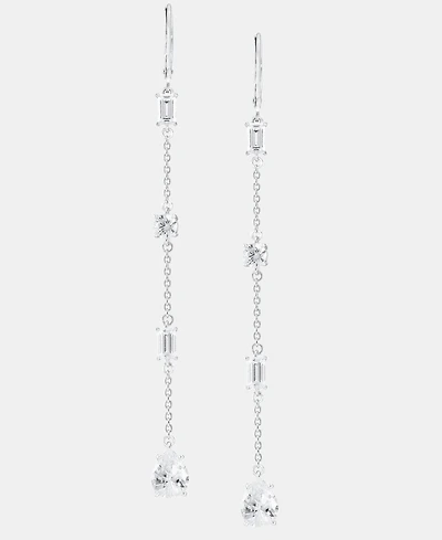Lauren Ralph Lauren Cubic Zirconia Linear Drop Earrings in Sterling Silver