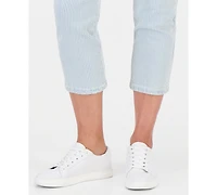 Style & Co Petite Engineer-Stripe High-Rise Cropped Jeans, Macy's Exclusive