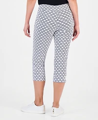 Jm Collection Petite Rivet-Trim Pull-On Capri Pants, Macy's Exclusive