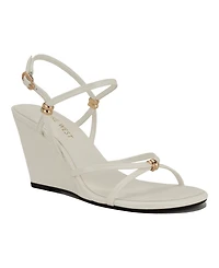 Nine West Women's Deklyn Strappy Wedge Dress Sandals