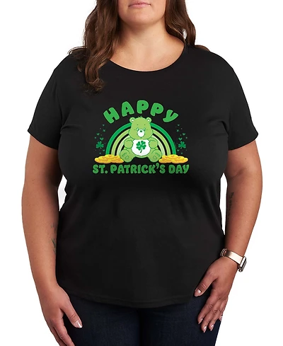 Hybrid Apparel Plus Care Bears Happy St. Patrick's Day Crewneck T-Shirt