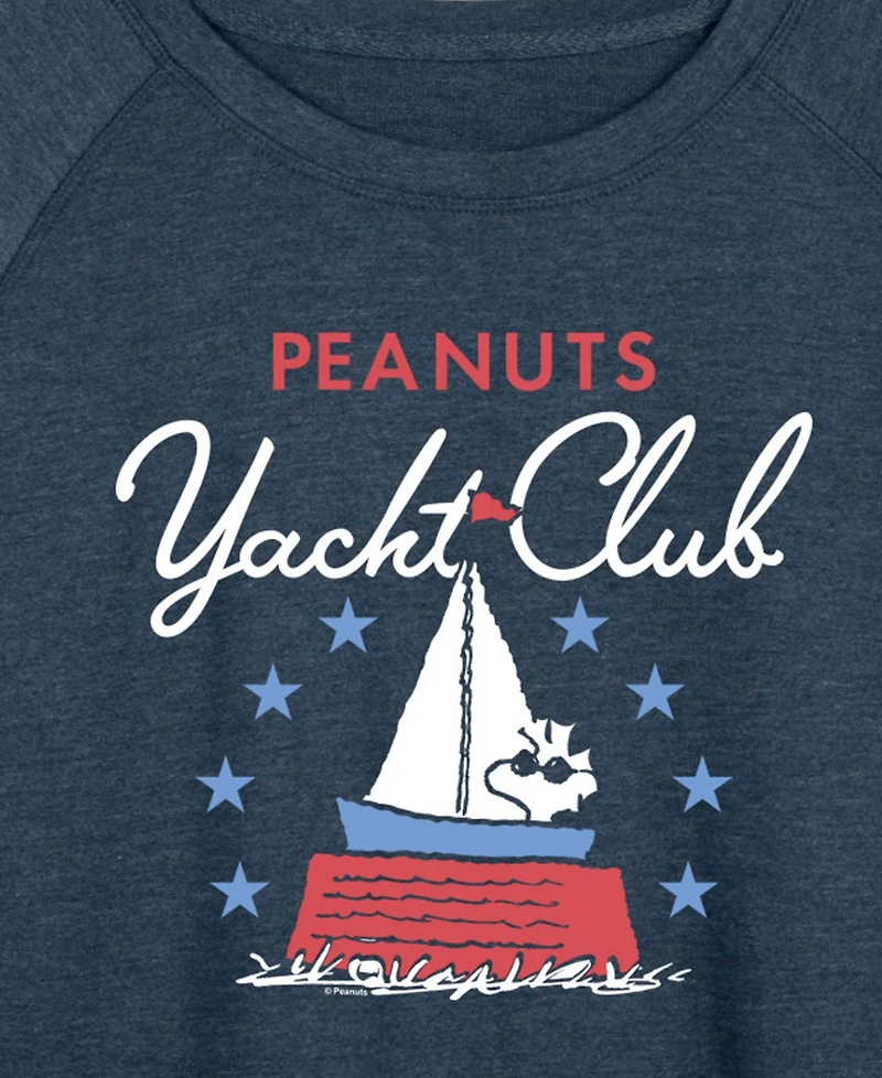 Hybrid Apparel Plus Peanuts Patriotic Yacht Club French Terry Long-Sleeve Sweatshirt