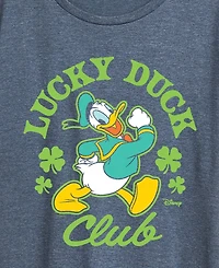 Hybrid Apparel Plus Disney St. Patrick's Day Lucky Duck Club Graphic T-Shirt