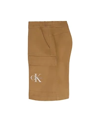 Calvin Klein Boys' 8-16 Essential Woven Elastic-Waist Shorts