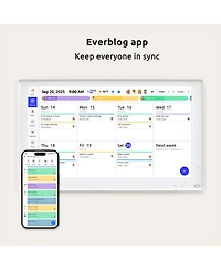 Everblog 21.5'' Digital Calendar & Chore Chart - Smart Interactive Display for Family Schedules