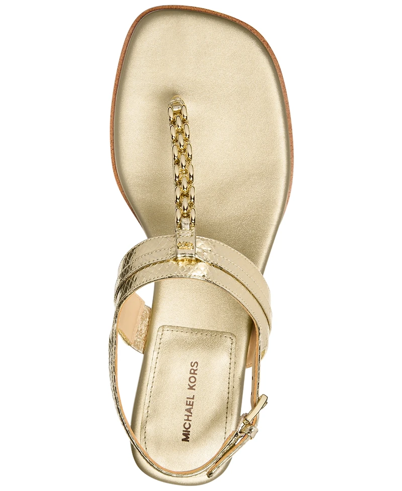 Michael Kors Women's Marcia Thong Buckle Sandals