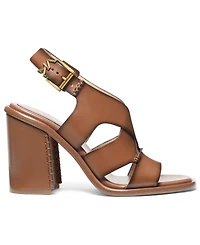 Michael Kors Women's Raven Buckle Block Heel Sandals