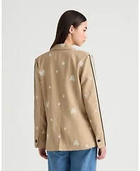 Nvlt Women's Embroidered Stripe Blazer