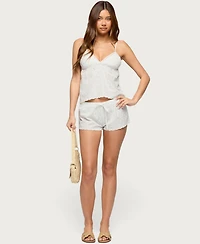 Edikted Women's Talula Eyelet Shorts