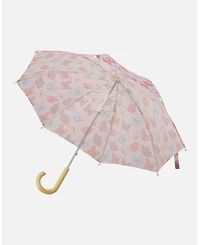 Deux par Deux Girl's Umbrella Butterfly Print