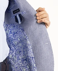 TailorByrd Men's Melange Micro Grid Sport Coat