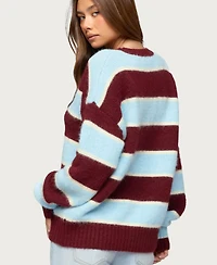 Edikted Women's Conrad Striped Knit Sweater