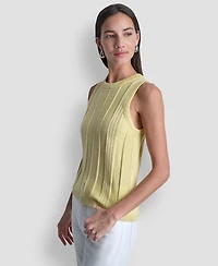 Dkny Women's Crew Neck Sleeveless Sweater