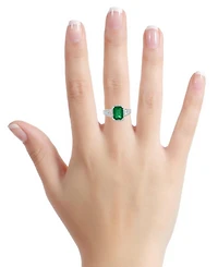 Macy's Tanzanite (1.85 ct. t.w.) & Diamond (0.41 Ring 14k White Gold (Also Available Emerald)