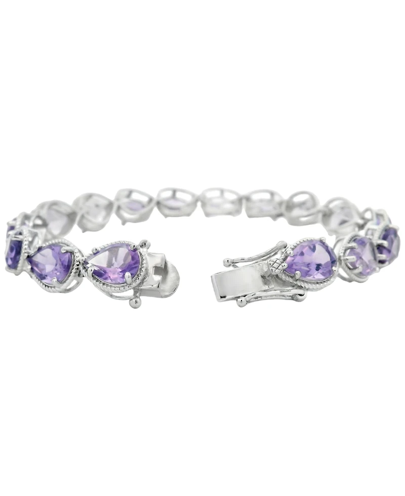 Macy's Pink Amethyst (24.40 ct. t.w.) Bracelet in Sterling Silver