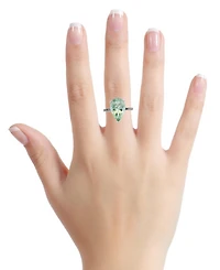 Macy's Pink Amethyst (6.50 ct. t.w.) & White Topaz (0.10 Ring Sterling Silver (Also Available Green Amethyst)