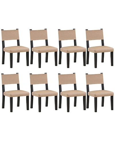 Macai 8-Pc. Faux Leather Side Chair Set
