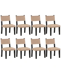 Macai 8-Pc. Faux Leather Side Chair Set