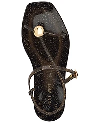 Nine West Women's Shells Jelly Strappy Flat Sandals