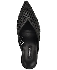 Nine West Women's Grasso Woven Dress Mules Pumps