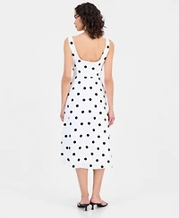 Sam Edelman Women's Polka Dot Sleeveless Midi Dress
