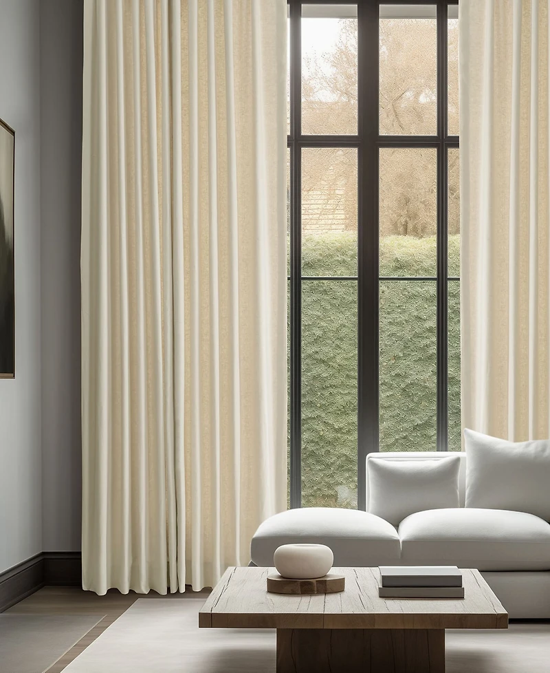 Half Price Drapes French Linen Room Darkening Curtain