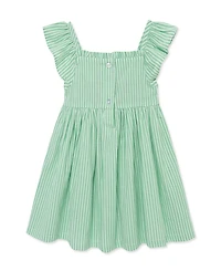 Little Me Baby Girls' Striped Dress with Diaper Cover