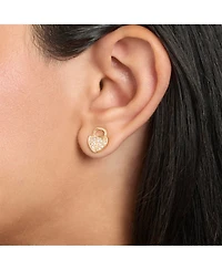 Juicy Couture Key Charm Layered Necklace and Lock Earring Set