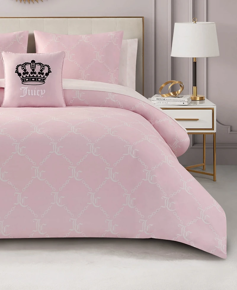 Juicy Couture Logo Link 6-Pc. Comforter Set, Twin