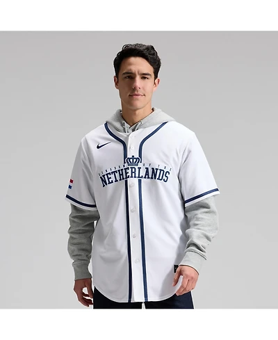 Nike Men's White Netherlands Baseball 2026 World Classic Stadium Jersey