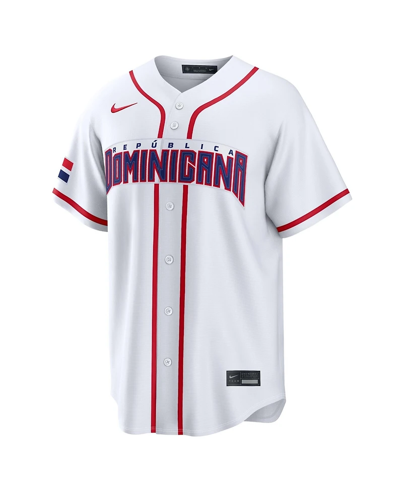 Nike Men's Fernando Tatis Jr. White Dominican Republic Baseball 2026 World Baseball Classic Stadium Jersey