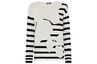 Olsen Women's Abstract Open Knit Sweater