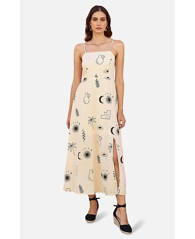 Yumi Women's Mystic Print Midi Dress