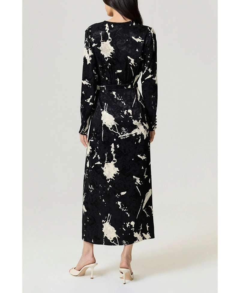Nocturne Women's Printed Wrap Maxi Dress