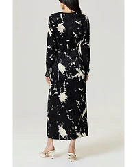 Nocturne Women's Printed Wrap Maxi Dress