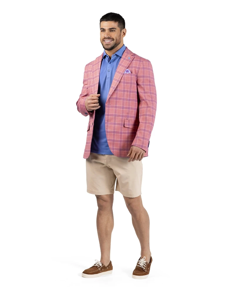 TailorByrd Men's Melange Shadow Plaid Sport Coat