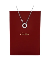 Pre-Owned Cartier 2 Diamonds Love Pendant Necklace