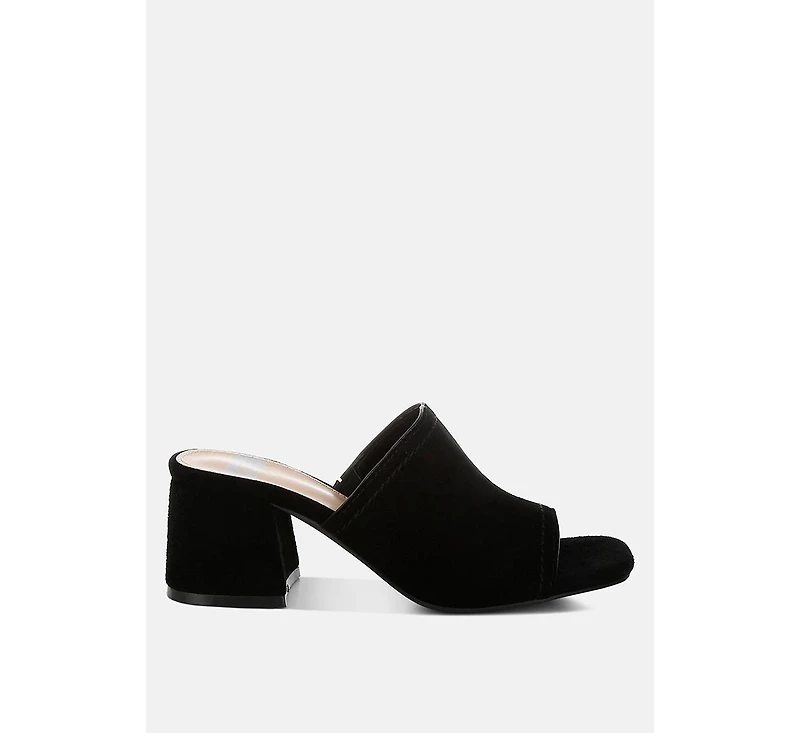 Rag and Co Womens Citarum Real Suede Leather Slip Ons