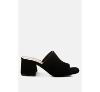 Rag and Co Womens Citarum Real Suede Leather Slip Ons