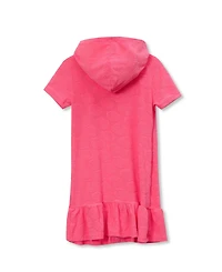 Lands' End Girls Terry Zip Front Cover Up Dress