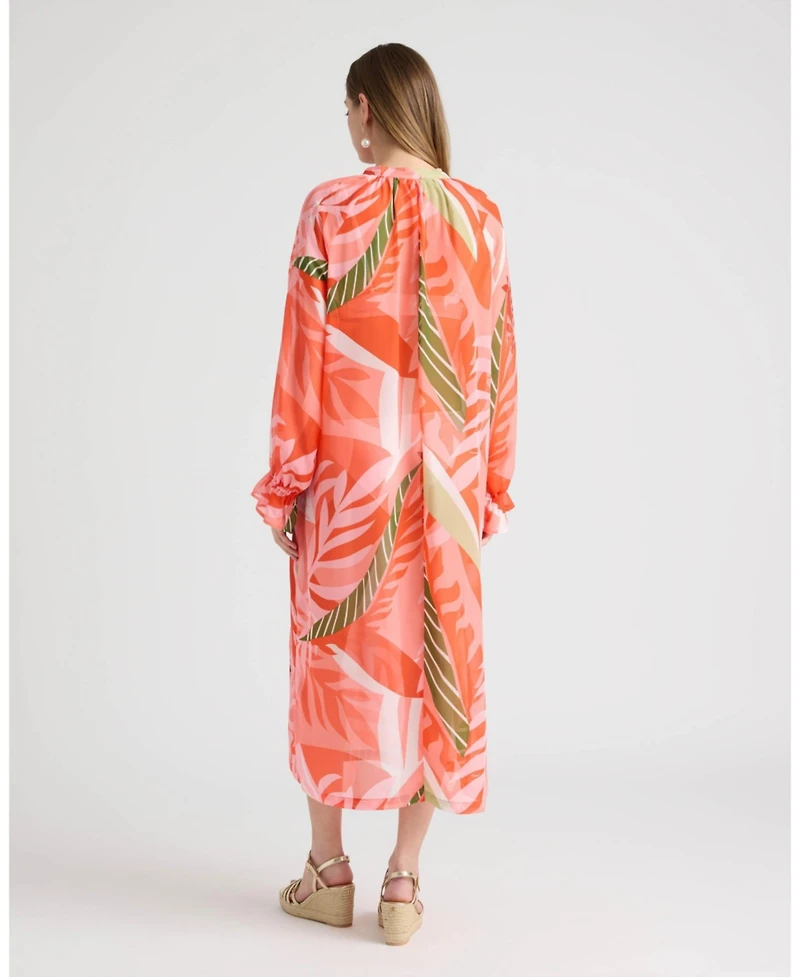 Nvlt Women's Long Shirt Dress with Raglan Sleeve